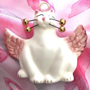 Amy Lacombe WhimsiClay Kitty Pin Brooch NOS